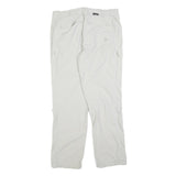 SCHOFFEL Womens Polyester Blend White Regular Straight Trousers W36 L32 Outdoor
