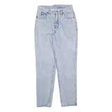 CALVIN KLEIN Womens Jeans Light Blue Regular Straight Denim Stone Wash W28 L30