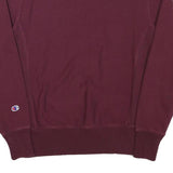 CHAMPION Mens Maroon Crew Neck S Cotton Blend Pullover Sweatshirt