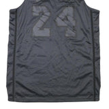 ADIDAS Mens Black Lakers 24 Sleeveless V-Neck Jersey L Sportswear
