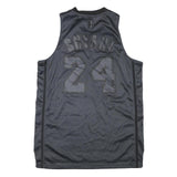 ADIDAS Mens Black Lakers 24 Sleeveless V-Neck Jersey L Sportswear