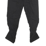 GAS Womens Cotton Black Regular Fit Tapered Leg Trousers W25 L25 Stylish Zip