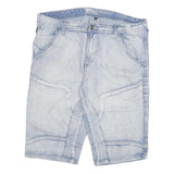 ALTERNATIVE LAB Mens Shorts Blue Casual Denim 2XL W38 Relaxed Fit Light Wash