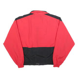 NORMAN TODD Mens Red & Black Colourblock Zip Jacket M Nylon Casual Outerwear