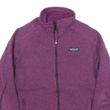 PATAGONIA Womens Purple Zip Jacket XS Polyester Blend Casual Outdoor Warmth