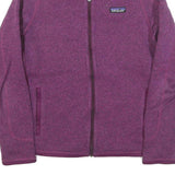 PATAGONIA Womens Purple Zip Jacket XS Polyester Blend Casual Outdoor Warmth