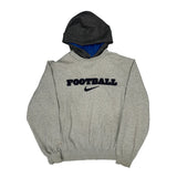 Nike Football Hoodie - Large Black Cotton