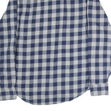 TOMMY HILFIGER Mens Blue & Grey Check Shirt M Casual Cotton Button Down
