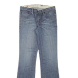 SHIO Womens Blue Regular Fit Flared Denim Jeans W29 L32 Casual Stylish