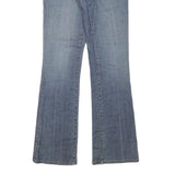 SHIO Womens Blue Regular Fit Flared Denim Jeans W29 L32 Casual Stylish