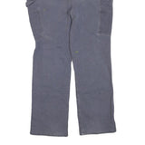 CARHARTT Womens Cotton Blend Grey Loose Straight Trousers W38 L29 Workwear