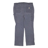 CARHARTT Womens Cotton Blend Grey Loose Straight Trousers W38 L29 Workwear