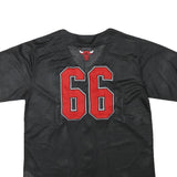 NBA Womens Black Chicago Bulls Baseball Jersey S Short Sleeve V-Neck Sportswear