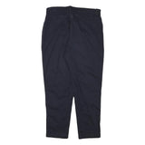 BILLBLASS Womens Slim Navy Blue Cotton Blend Zip Trousers W34 L27 Casual