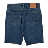 Levis Denim Shorts - 32W 10L Blue Cotton