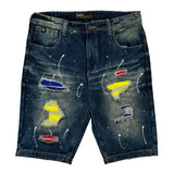 Switch Denim Shorts - 36W 12L Blue Cotton
