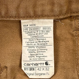 Carhartt Dungarees - 42W 32L Brown Cotton
