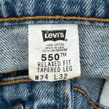 Made In USA Levis 550 Jeans - 34W 32L Blue Cotton