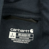 Carhartt Hoodie - Large Navy Cotton