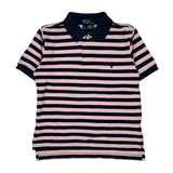 Age 4 Polo By Ralph Lauren Striped Polo Shirt - Small Pink Cotton