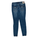 True Religion Skinny Jeans - 30W US 6 Blue Cotton Blend