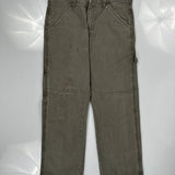 Unbranded Carpenter Trousers - 32W 28L Grey Cotton