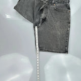 Levis Denim Shorts - 30W 10L Grey Cotton