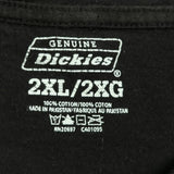 Dickies T-Shirt - 2XL Black Cotton