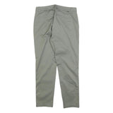 DOCKERS Womens Cotton Blend Slim Beige Trousers W30 L28 Classic Zip Pocketed