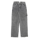 FEELING Womens Regular Fit Grey Denim Jeans W26 L30 Cotton Blend Zip Straight