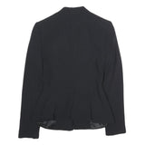 ZARA Womens Black Tailored Jacket XS Viscose Button Closure Elegant Workwear