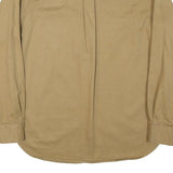 FADED GLORY Mens Beige Shirt Cotton Blend M Casual Button-Down Long Sleeve