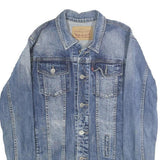 LEVI'S Mens Blue Denim Button Jacket M Cotton Classic Casual Outerwear