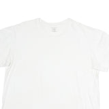 CALVIN KLEIN Mens White Modern T-Shirt M Short Sleeve Crew Neck Plain Casual