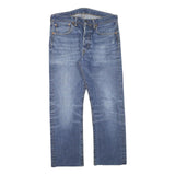 LEVI'S 501 Mens Jeans Blue Regular Straight Denim Medium W31 L25 Classic Cotton