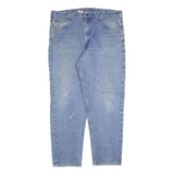 CARHARTT Mens Regular Fit Blue Denim Jeans W42 L32 Zip Closure Classic Cotton