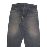 DICKIES Mens Regular Fit Black Denim Jeans W36 L28 Workwear Zip Closure