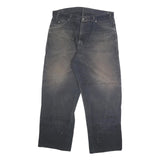 DICKIES Mens Regular Fit Black Denim Jeans W36 L28 Workwear Zip Closure