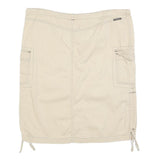 COLUMBIA Womens Beige Cargo Skirt Knee Length Cotton Blend Drawstring M Outdoor