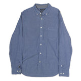 NAUTICA Mens Blue Button-Down Shirt M Classic Cotton Long Sleeve Casual