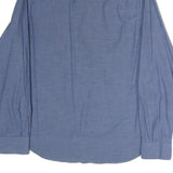NAUTICA Mens Blue Button-Down Shirt M Classic Cotton Long Sleeve Casual