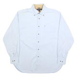TOMMY HILFIGER Mens White Casual Shirt M Button-Down Collar Long Sleeve Cotton