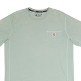 CARHARTT Mens Green Relaxed Fit M Short Sleeve Crew Neck Pocket T-Shirt