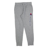 CHAMPION Mens Joggers Grey XS W28 L28 Cotton Blend Regular Tapered Fit Logo