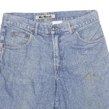 MCNEAL Mens Shorts Blue Denim XL W34 Cotton Blend Casual Classic Fit