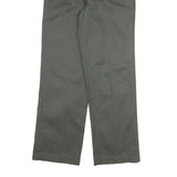 DICKIES Mens Cotton Blend Regular Fit Straight Trousers Grey W30 L30 Workwear