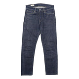 LEVI'S 510 BIG E Mens Slim Blue Denim Raw Jeans W28 L25 Zip Closure
