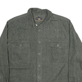 FREEDOM FOUNDRY Mens Grey Shirt XL Cotton Blend Button Pocket Casual Workwear
