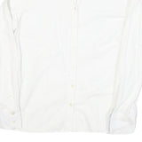 TOMMY HILFIGER Womens White Shirt M Classic Button Long Sleeve Casual Cotton
