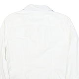 TOMMY HILFIGER Womens White Shirt M Classic Button Long Sleeve Casual Cotton